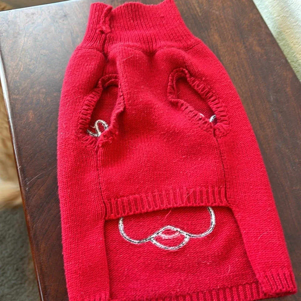 Small dog Christmas Reindeer knitted sweater